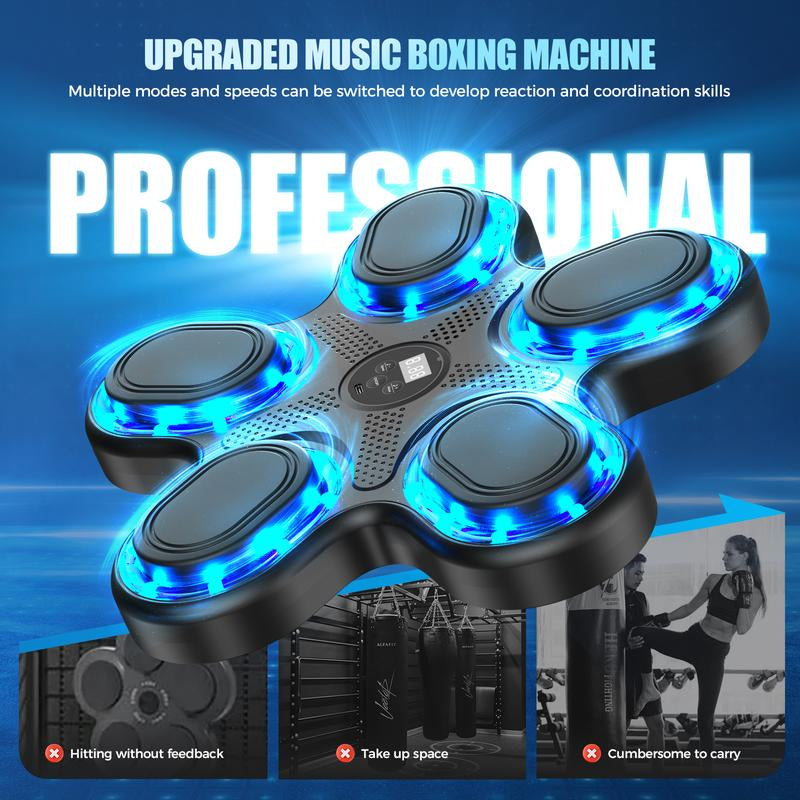 Upgraded Music Boxing Machine - Smart Bluetooth Wall-Mounted Fun Fitness Toy with Punch Counter, Adjustable Speed, Premium Gloves Included - Home/Office Workout & Stress Relief Playmate LED Light Sword Cosplay Set Wooden Gymnastic Rings